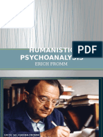 Humanistic Psychoanalysis: Erich Fromm