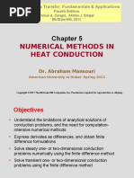 Numerical Methods in Heat Conduction: Heat and Mass Transfer: Fundamentals & Applications