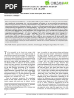 Characterization of Sugars and Organic Acids in Commercial Varieties of Table Grapes