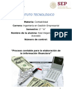 Proceso Contable para La Elaboración de La Información Financiera