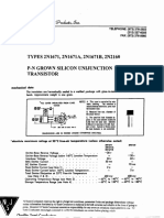 TYPES 2N1671, 2N1671A, 2N1671B, 2N2160 P-N Grown Silicon Unijunction Transistor