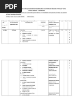 Plan de Recuperacion - Secundaria