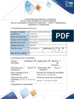 Guía de Actividades y Rúbrica Evaluación - Tarea 3 - Metabolismo Catabolismo y Anabolismo