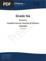 Grade 6 Harmony Course and Exercises Preview PDF