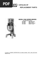 Catalog of Replacement Parts: Model D300 Series Mixers