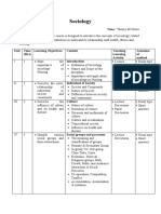 Sociology B SC N II Year