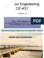 Irrigation Engineering CE-431: Engr. Asim Qayyum Butt