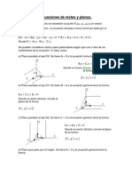 Ecuaciones de Rectas y Planos