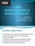 EC 8691 Course Outline & Introduction