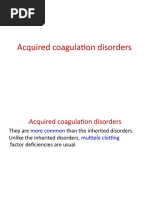 Acquired Coagulation Disorders