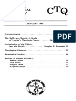 Concordia Theological Quarterly: January 1986