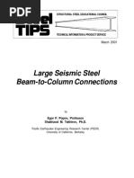 2001 - 03 Large Seismic Steel Beam To Column Connections