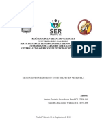 El Secuestro y Extorsion Como Delito en Venezuela.