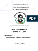 PLAN DE TRAB BANCO DE LIBROS 2020 - José Carlos Mariátegui La Oroya