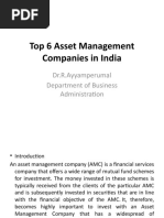 Top 6 Asset Management Companies in India - Dr.R.Ayyamperumal - PPSX