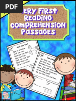 Very First Reading Comprehension Passages: FR EE