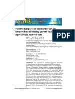 Observed Impacts of Insulin Therapy On Callus Cell Transforming Growth Factor-Beta 1 Expression in Diabetic Rats