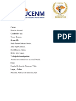 La Competencia Notarial en Actos No Contenciosos