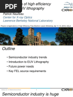 FELs For EUV Lithography