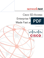 Cisco SD-Access: Enterprise Networking Made Fast and Flexible