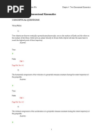 Chapter 4 Two-Dimensional Kinematics: Conceptual Questions