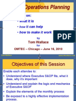 Wallace - Presentation S&OP PDF