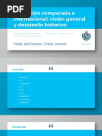 Educación - Comparada - Internacional - Visión - General - Desarrollo - Historico-Yarlis - Tirado