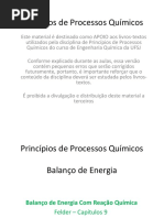 AULA 7 - Balanço de Energia Com Reação Química PDF