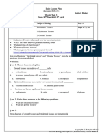 Class: IX Subject: Biology Weekly Task 3: TH RD