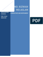 Assignments - Fin Derivatives and Instruments