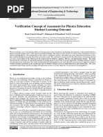 Verification Concept of Assesment For Physics Education Student Learning Outcome