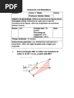 Cuarta Prueba Parcial 1° M - Segundo Semestre