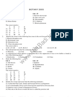 BOTANY 2005: List - I List - II