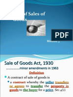 Sales of Good Act