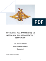 Manual para Participantes en La Terapia de Grupo de Aceptacion y Compromiso