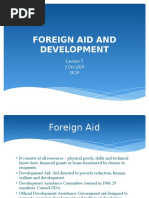 Foreign Aid and Dev