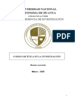 Codigo de Ética en La Investigación