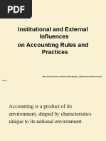 Institutional and External Influences On Accounting Rules and Practices