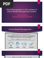 Fiscal Management in The Context of School-Based Management