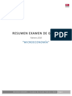 Resumen Examen de Grado Febrero 2016 - Microeconomía PDF