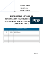 ITM311-02 Instructivo Metodo 02 Velocidad Pitot Tipo S