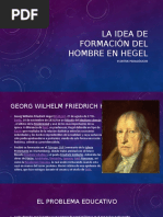 La Idea de Formación en Hegel