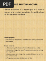 Nursing Shift Handover