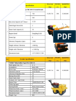 No. Price List (RP) Product Specification: Special Price (RP) " DYNAMIC " Baby Roller Type TBR 1000 D Second Recond