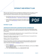 How To Update Rotaract and Interact Club Information