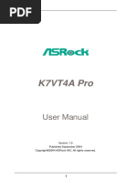 K7VT4A Pro: User Manual