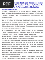 The Basin of Mexico: Ecological Processes in The Evolution of A Civilization, Volume 1, William T. Sanders, Jeffrey R. Parsons, Robert S. Santley