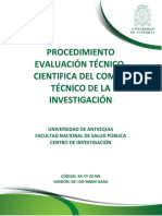 Evaluación Técnico - Cientifica CTI