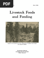 Livestock Feeds and Feeding: Bulletin July