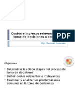 Costos e Ingresos Relevantes en La Toma de Decisiones A Corto Plazo